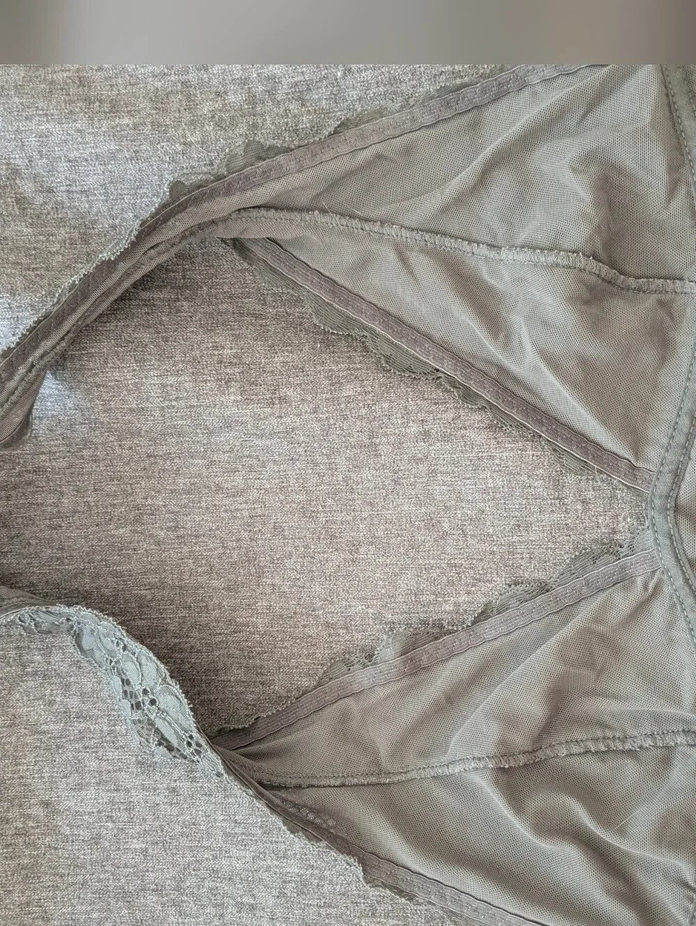 Free People Gray Lace Halter Bralette - Picture 4 of 6